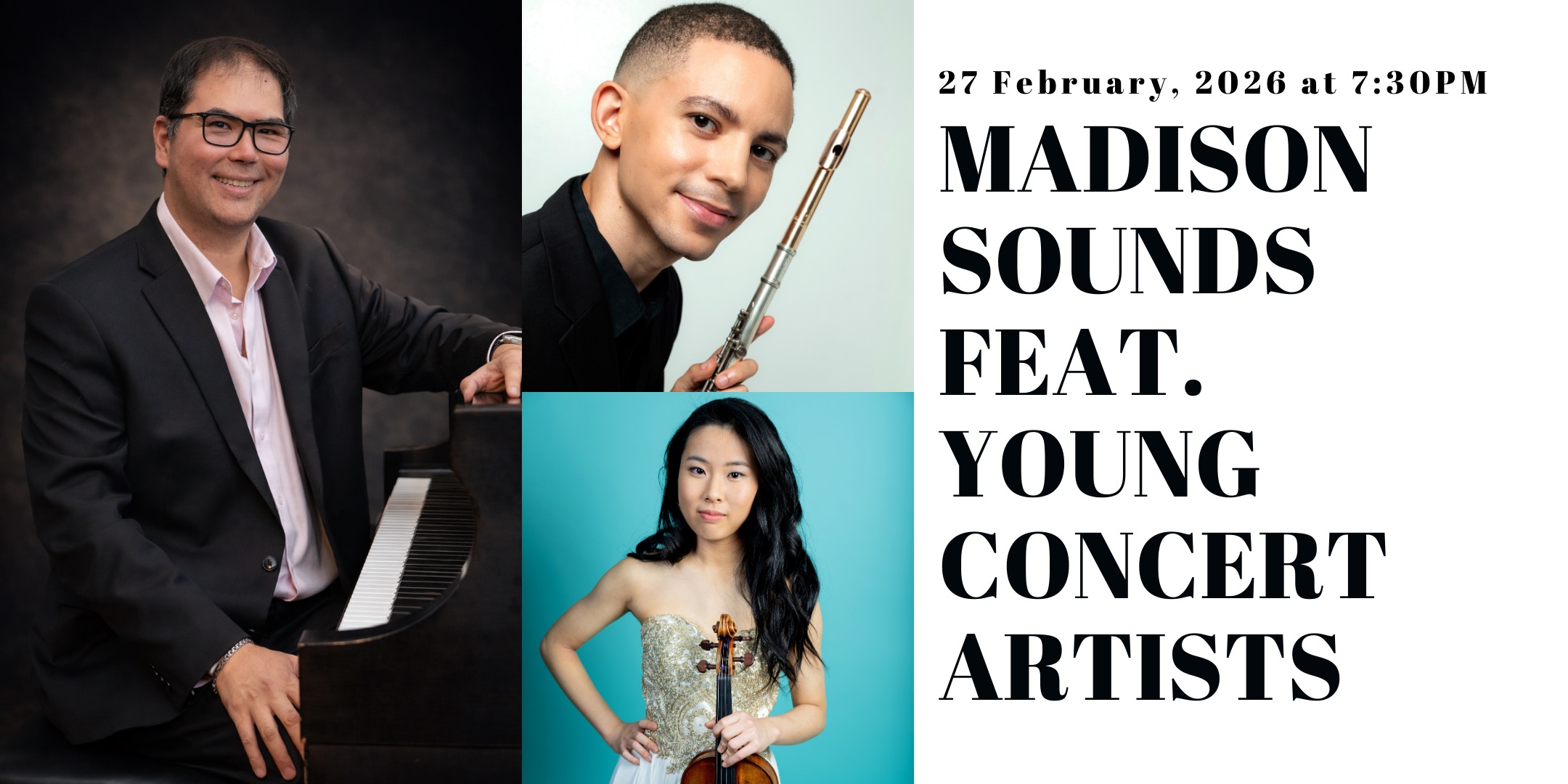Madison Sounds:  Risa Hokamura, Violin and Anthony Trionfo, Flute